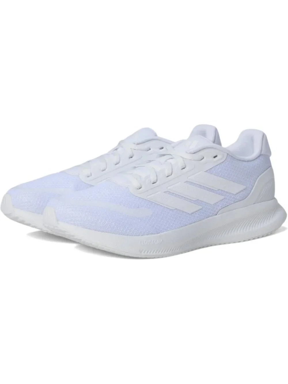 Adidas Run Falcon 5 Running Shoes Triple White-Cloud White Mens Size 10 NIB
